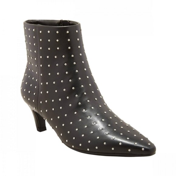 Womens Taylor Jet Studded Kitten Heel Ankle Boots - Universal Thread Black 8 - Picture 1 of 3
